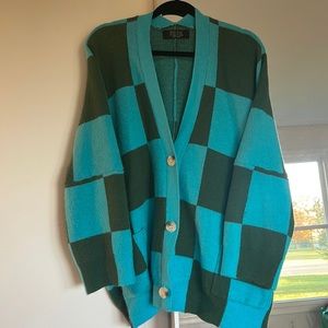 Checkerboard Dressed In LaLa cardigan